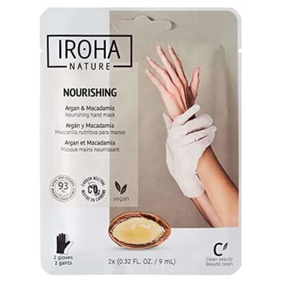 Iroha Nature Voedend handmasker 2 x 9 ml
