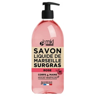 MKL Green Nature Rose-Scented Moisturizing Marseille Liquid Soap, 1 L