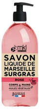 MKL Green Nature Rose-Scented Moisturizing Marseille Liquid Soap, 1 L