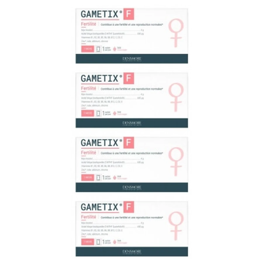 Densmore Gametix F Fertility, 30 Sachets, Pack of 4