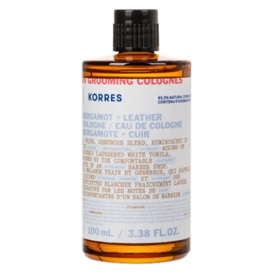 Korres Athenian Grooming Bergamot + Leer Eau de Cologne 100 ml