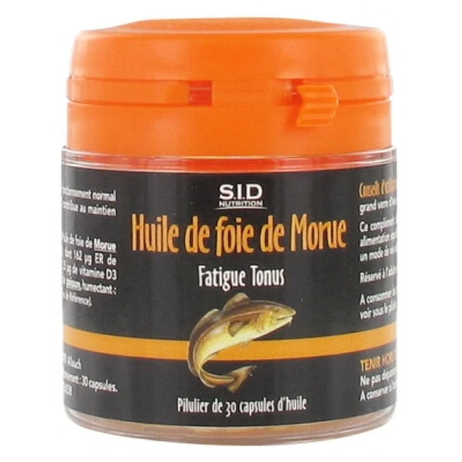 S.I.D Nutrition Vermoeidheid & Energie Levertraan 30 capsules