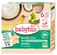 Babybio Coconut, Kiwi, and Banana Blend with Coconut Milk, 6 Months and Up, Organic, 4 Pouches of 85 g