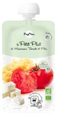 Popote Le Petit Plat Gourde Bio-Makkaroni mit Tomaten und Feta, Kartoffelpüree, für Babys ab 6 Monaten, 180 g