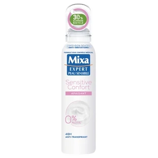 Mixa Expert Sensitive Skin Comfort 48-Hour Soothing Antiperspirant Spray, 150 ml