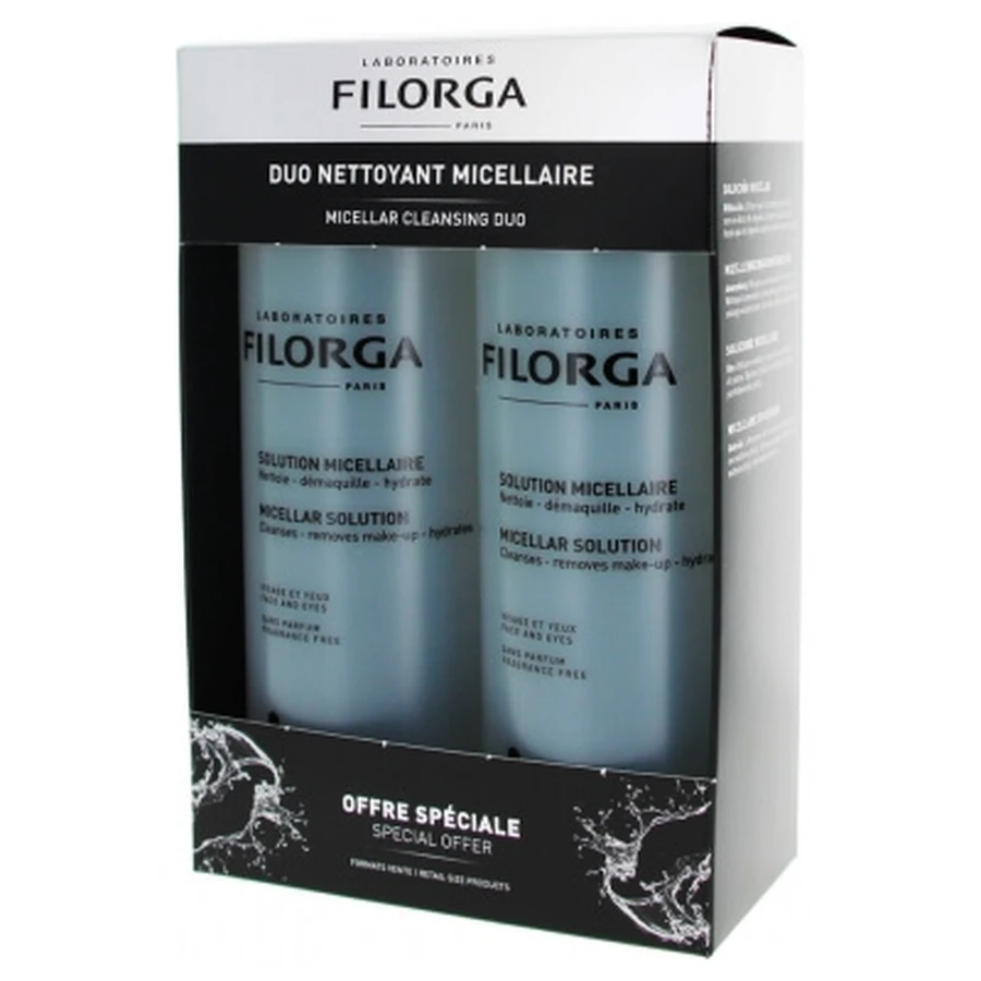 Solución micelar Filorga, paquete de 2 (400 ml cada una)