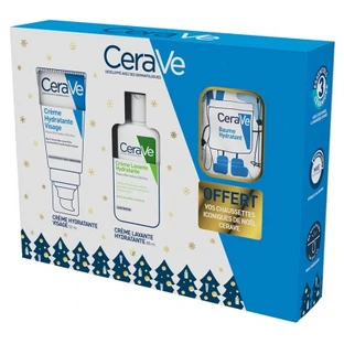 Crema hidratante facial CeraVe 52 ml + Crema limpiadora hidratante 88 ml + Calcetines de regalo