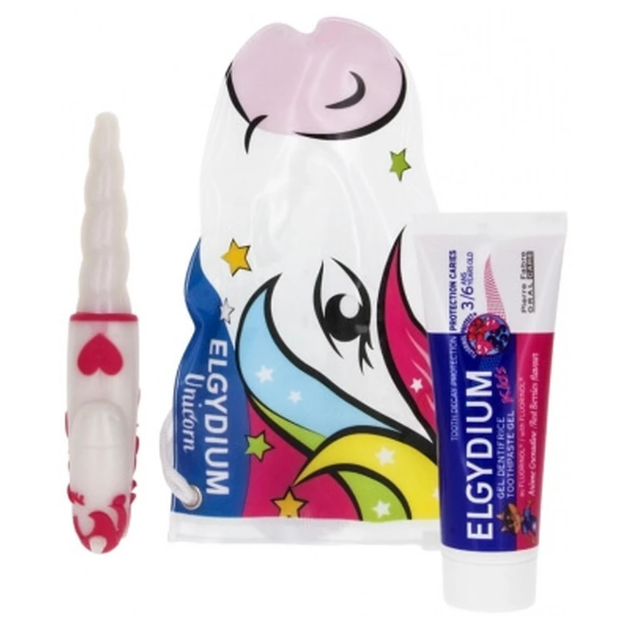 Elgydium Trousse de Voyage Licorne 3-6 Ans