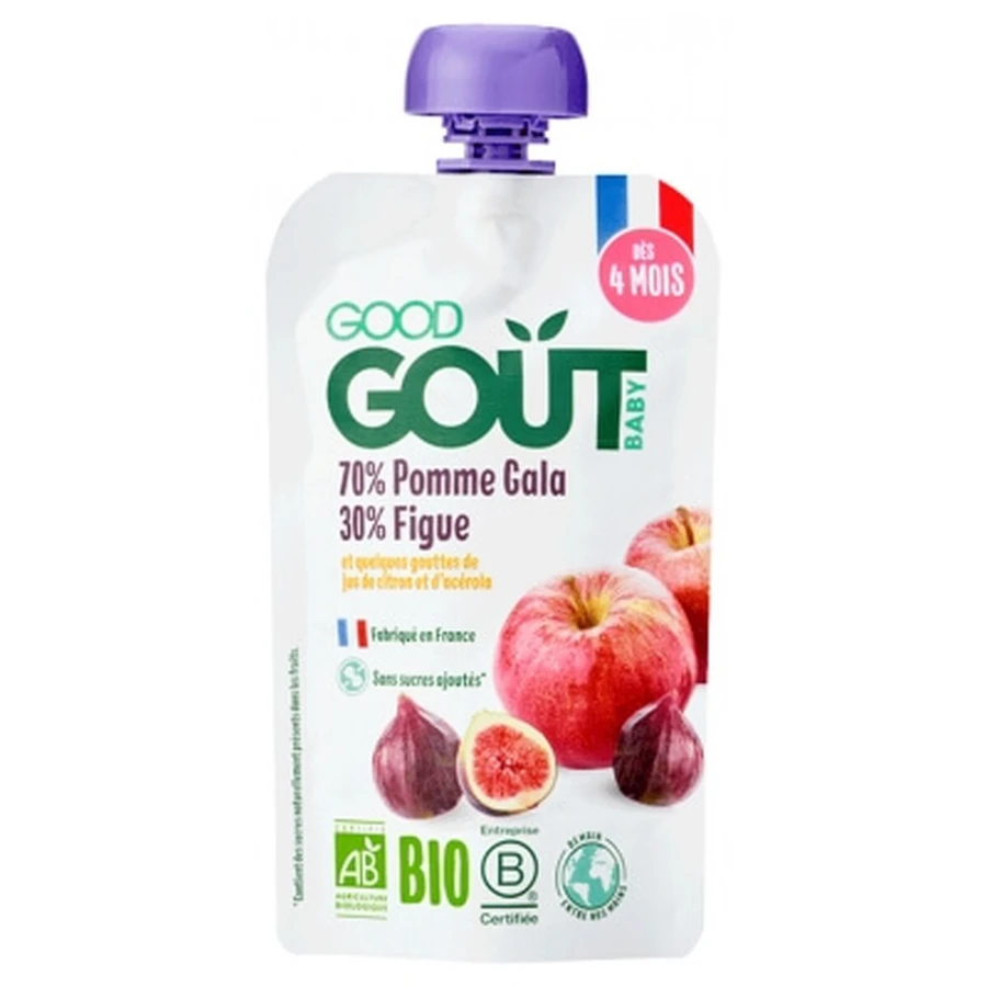 Good Goût Pomme Figue dès 4 Mois Bio 120 g