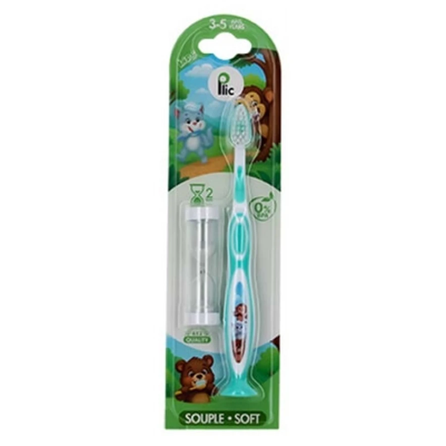 Cepillo de dientes suave Plic Dental Kids para niños de 3 a 5 años