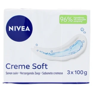 Nivea Crème Soft Savon Soin Lot de 3 x 100 g