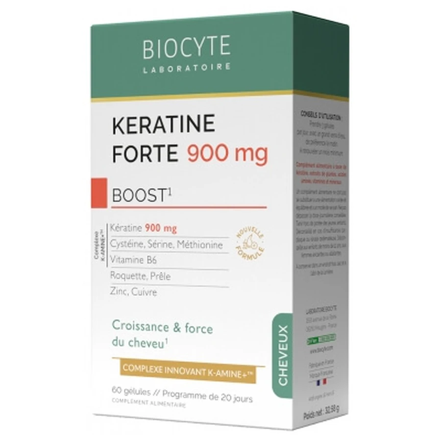 Biocyte Keratine Forte 900 mg Boost 60 Kapseln