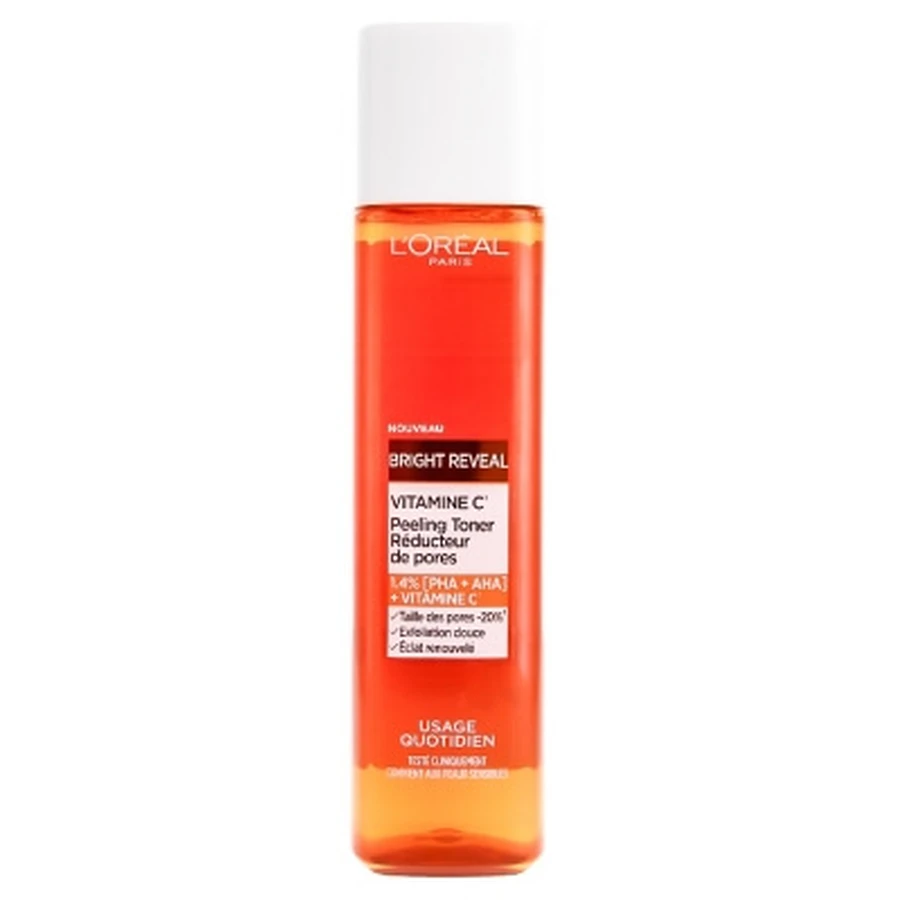 L'Oréal Paris Bright Reveal Vitamin C Porenverfeinerndes Peeling-Gesichtswasser 180 ml