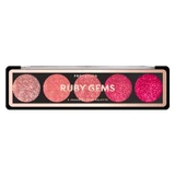 Profusion Cosmetics Ruby Gems Glitter-oogschaduwpalet, 5 tinten