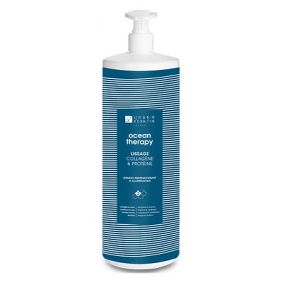 Tratamiento alisador con queratina urbana, colágeno y proteínas «Ocean Therapy» de Urban Keratin, 1 l