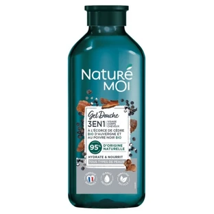 Gel de ducha 3 en 1 de cedro y pimienta negra de Naturé Moi, 250 ml