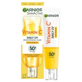 Garnier SkinActive Vitamin C Tägliches Anti-UV-Fluid zur unsichtbaren Korrektur von Pigmentflecken LSF 50+ 40 ml