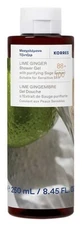 Gel de ducha de lima y jengibre de Korres, 250 ml