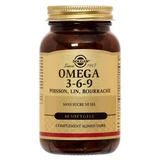 Solgar Omega 3-6-9 Vis, Lijnzaad, Bernagie 60 capsules