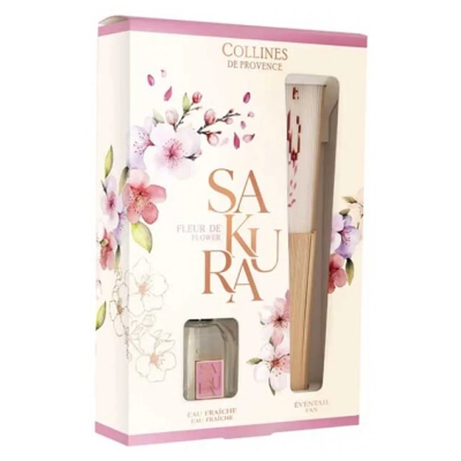Collines de Provence Coffret Eau Fraîche 50 ml et Éventail