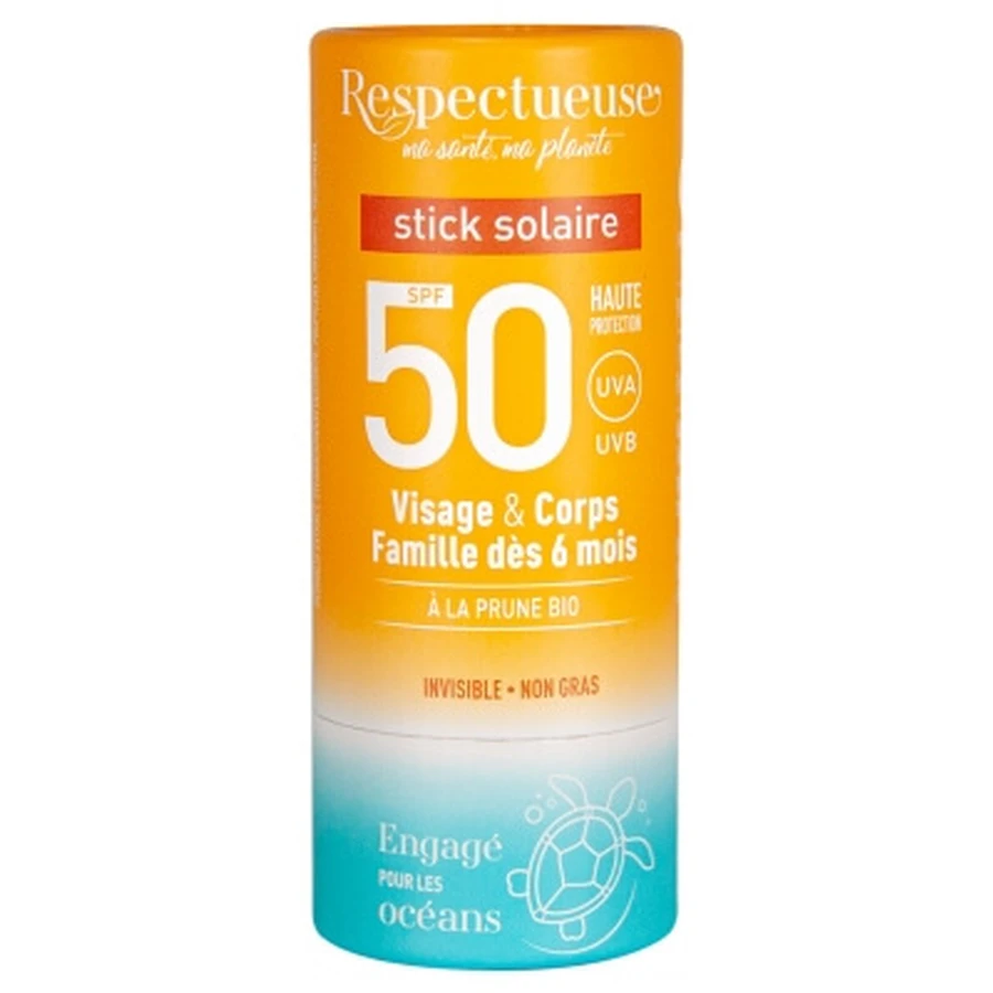 Respectueuse Zonnebrandstick SPF 50, 18 g