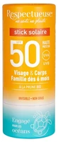 Respectueuse Sunscreen Stick SPF 50, 18 g