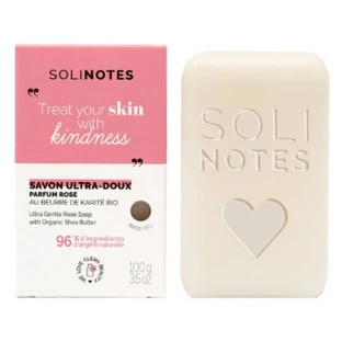 Solinotes Rose ultrazachte stukzeep, 100 g