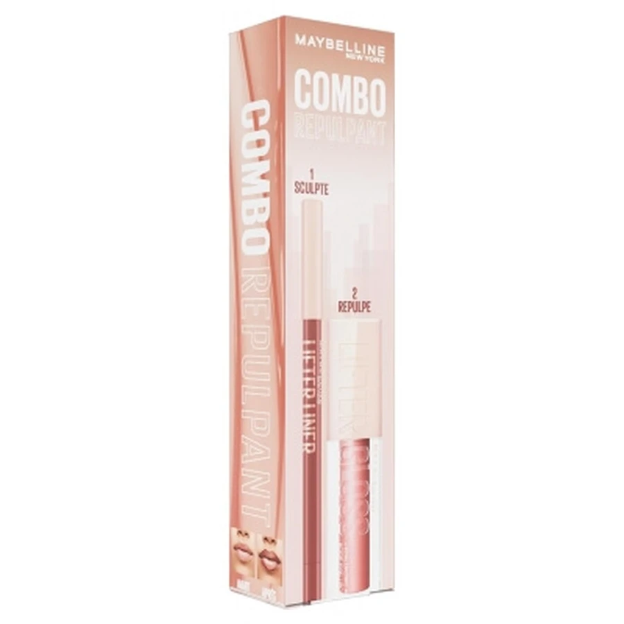 Maybelline New York Plumping & Lifting Liner Combo Set 1.2 g + Lip Gloss 5.4 ml
