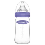 Lansinoh Natural Wave Slow-Flow Glass Bottle, 160 ml