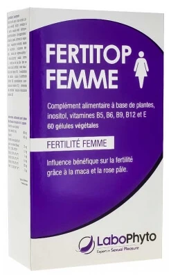Labophyto Fertitop for Women, 60 Vegetable-Based Capsules