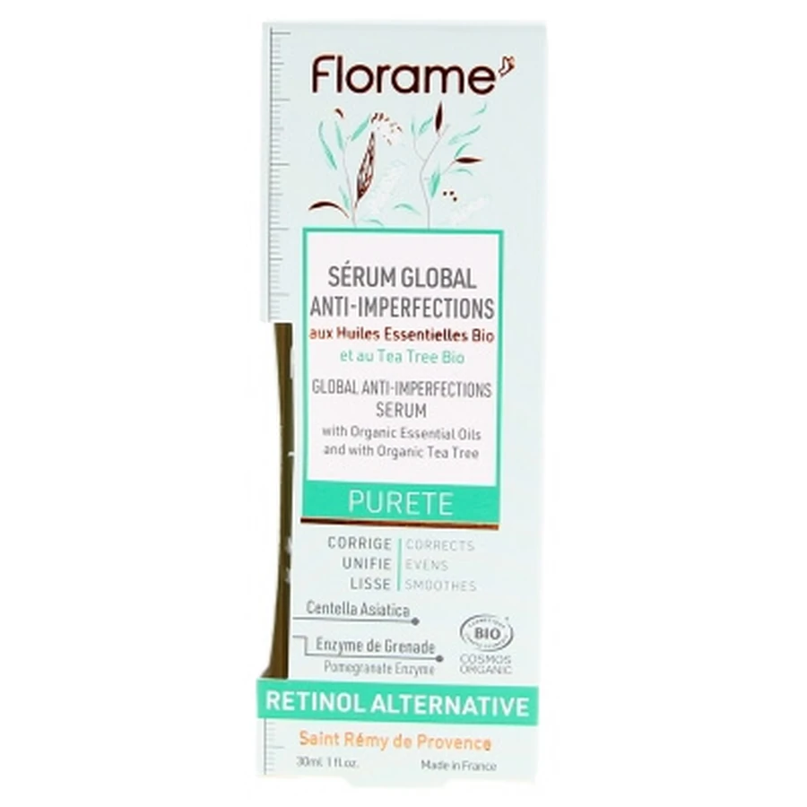 Florame Pureté: Suero orgánico antiimperfecciones para todo el rostro, 30 ml