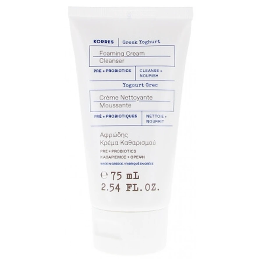 Korres Yaourt Grec Crème Nettoyante Moussante 75 ml