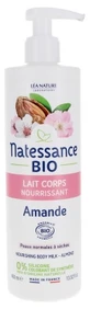 Natessance Lapte de corp hrănitor cu migdale organice 400 ml
