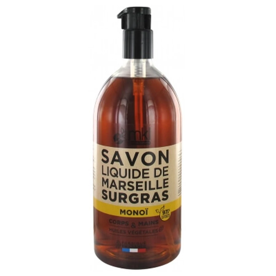 Jabón líquido MKL Green Nature de Marsella con aceite de argán y aceite de monoï, 1 L