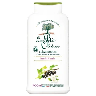 Crema de ducha «Le Petit Olivier» extra suave e hidratante con jazmín y grosella negra, 500 ml