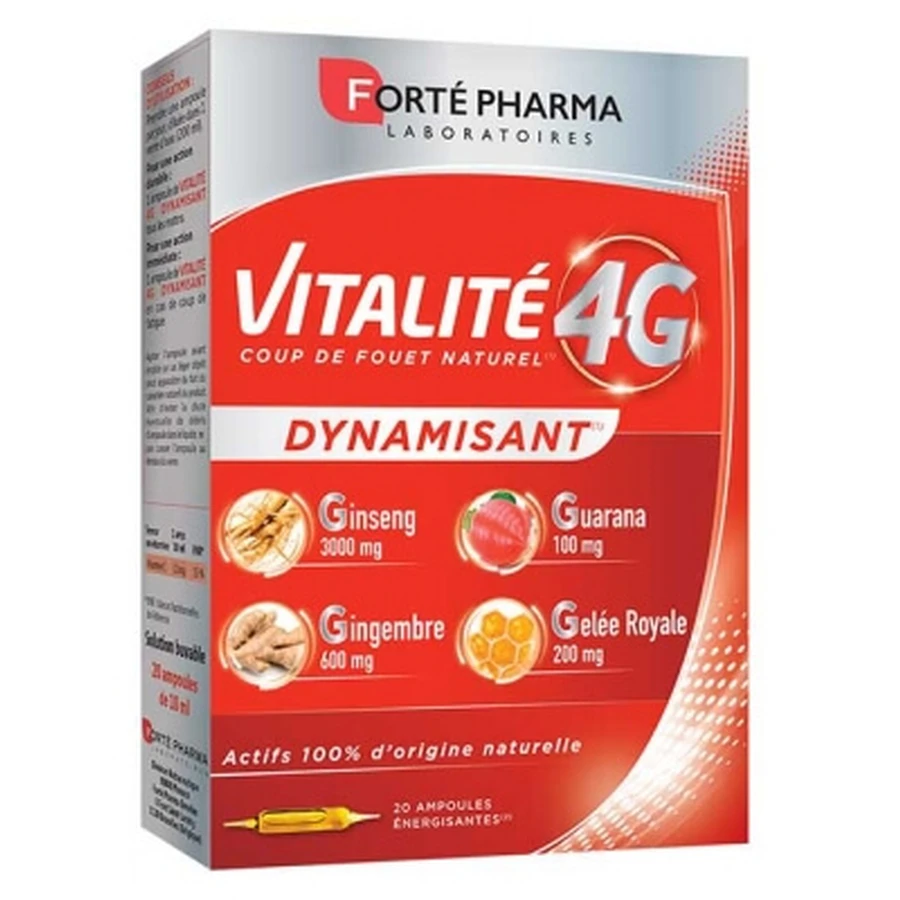 Forté Pharma Vitalité 4G, 20 Ampullen
