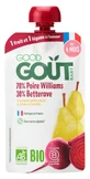 Good Goût Williamsbirne und Rote Bete, Bio, für Babys ab 4 Monaten, 120 g