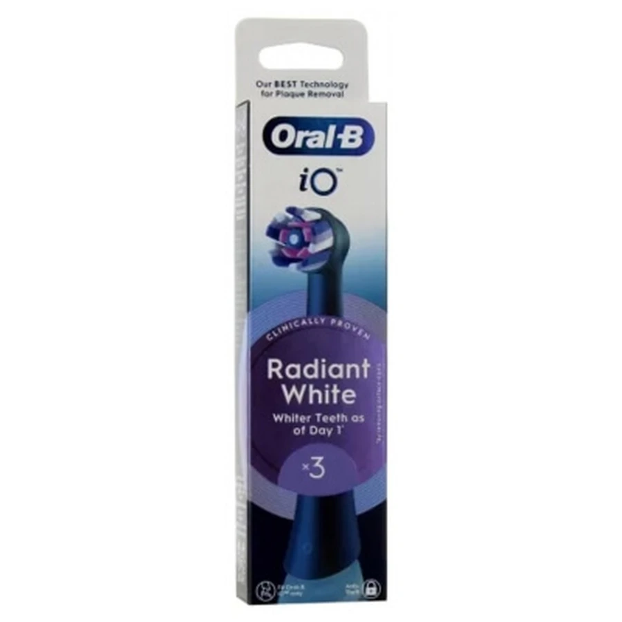 3 cabezales de recambio para el cepillo Oral-B iO Radiant White