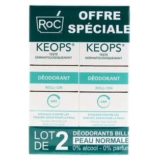 RoC Keops Roll-On Deodorant, 2-Pack (30 ml each)