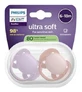 Avent Ultra Soft 2 – kieferorthopädische Silikon-Schnuller, 6–18 Monate