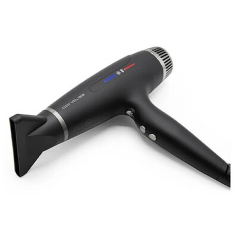 Secador de pelo Corioliss Typhoon de 2400 W, negro cromado