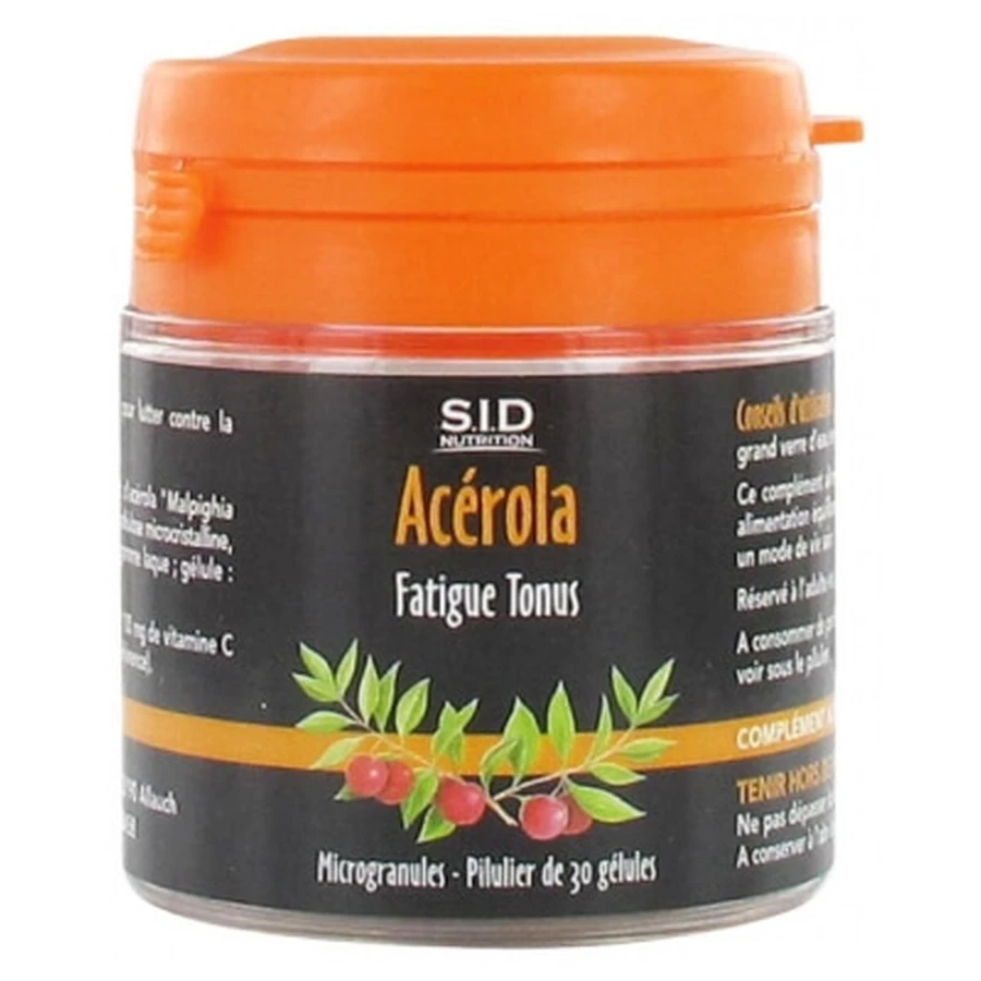 S.I.D Nutrition Vermoeidheid & Energie Acerola 30 capsules