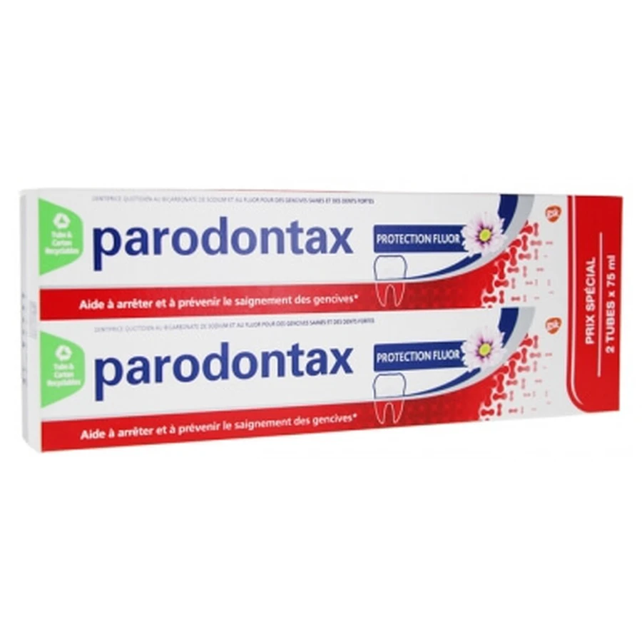 Parodontax Zahnpasta mit Fluoridschutz, 2er-Pack (je 75 ml)