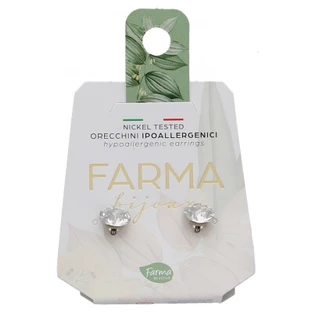 Pendientes hipoalergénicos de cristal Xirius de Farma Bijoux, 7,15 mm