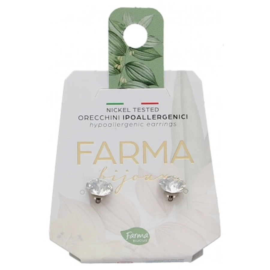 Pendientes hipoalergénicos de cristal Xirius de Farma Bijoux, 7,15 mm