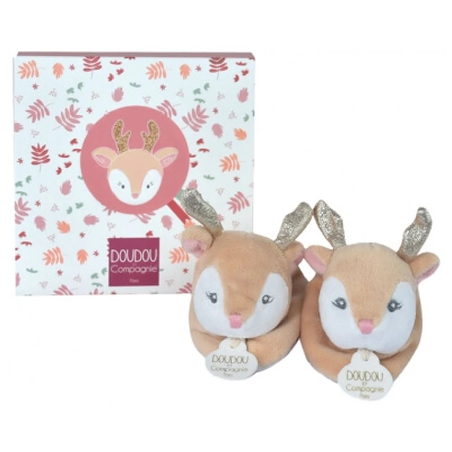 Doudou et Compagnie – Scarpine "Eléa la renna", 0–6 mesi