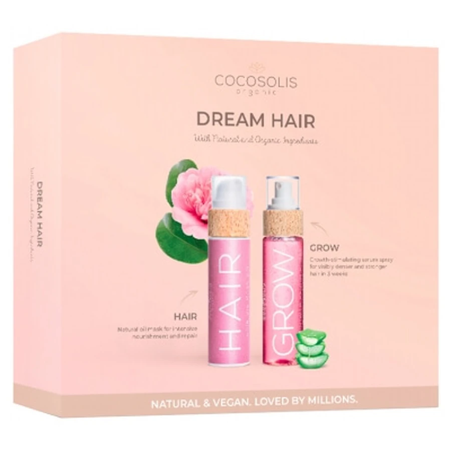 Mascarilla capilar 3 en 1 con aceite de Cocosolis, 110 ml + Suero para el crecimiento rápido del cabello Grow Rapid, 110 ml