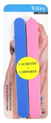 Vitry 10 Wooden Nail Files, 18 cm