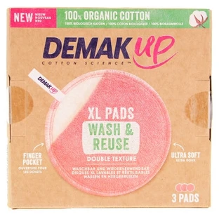 Demak'Up Reusable XL Makeup Remover Pads, Pack of 3