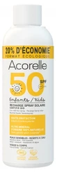 Acorelle Kids Biologische Zonnebrandspray SPF 50 Navulling, 150 g